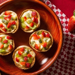 Panelinha doce com frutas da estação