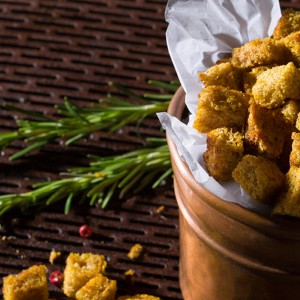 Croutons com especiarias