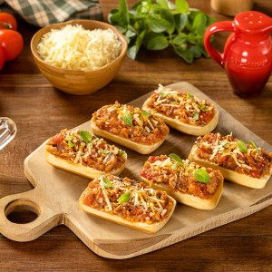 Mini pizzas de Nutrellinhas com sardinha